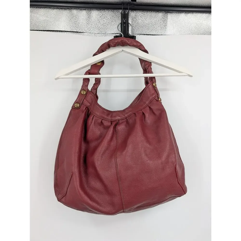Vintage Lucky Brand Leather Boho Shoulder Handbag Hobo Hippie Festival Career